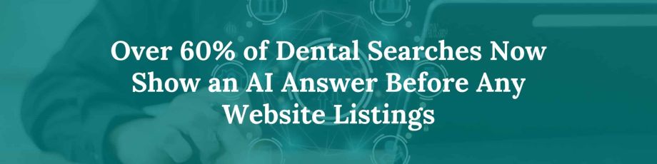 AI dental search visibility