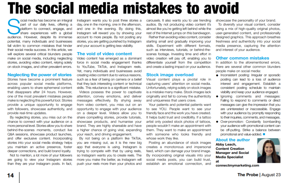 The social media mistakes to avoid